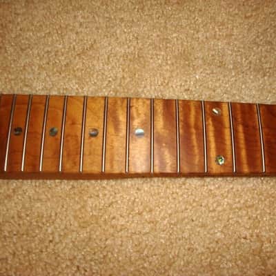 Musikraft Custom Telecaster 3A flame roasted maple neck paddle headstock image 3