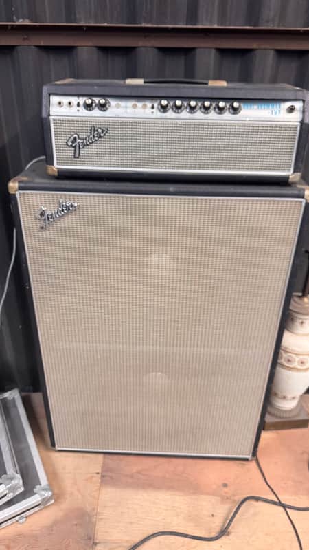 Fender Dual Showman 2-Channel 100-Watt Guitar Amp Head 1970 - 1976 - Silverface image 1