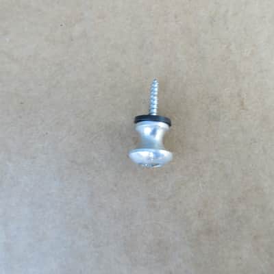 1960s Single Teisco Imperial National Aluminum Guitar Strap Button W Screw & Pad image 2