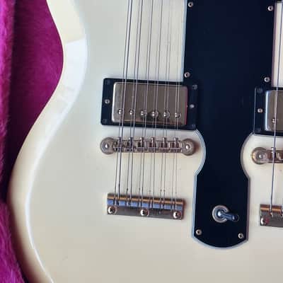 Gibson EDS-1275 Double Neck SG Electric Guitar 1990 - White image 6