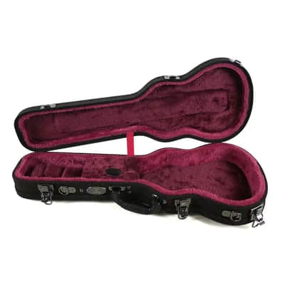 Vosta Black Archtop Wood Tenor Ukulele Hardshell Case image 2