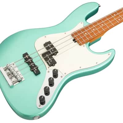 Sadowsky MetroExpress 21-Fret Hybrid P/J Bass, Roasted Maple Fingerboard, 4-String - Solid Sage Green Metallic High Polish image 1