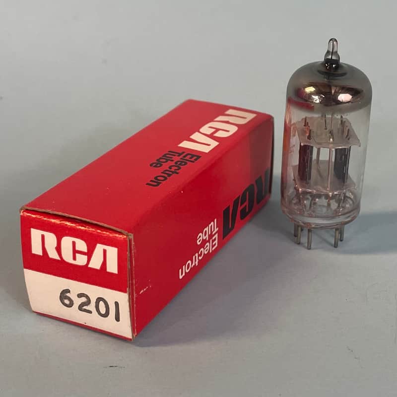 1972 RCA 6201 12AT7WA ECC81 Vintage Halo Getter Preamp Tube! T169 image 1