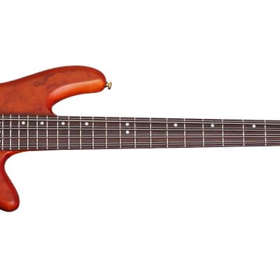 Schecter Stiletto Studio-8 Honey Satin + FREE GIG BAG - 8-String Electric Bass Guitar Studio 8 image 3
