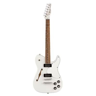 Used Fender Jim Adkins JA-90 Telecaster Thinline - White w/ Laurel FB image 2