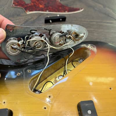 Vintage 1971 Fender Jazz Bass loaded body 1970s Original image 20