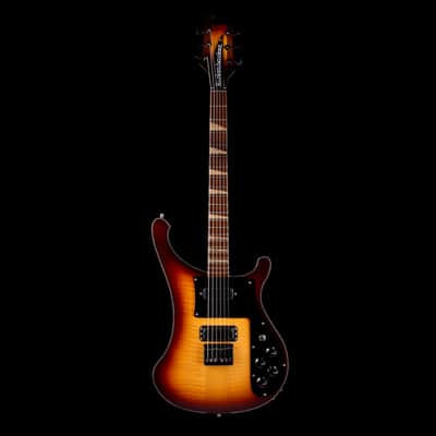 Pre Owned 2022 Rickenbacker Limited Edition 90th Anniversary 480XC TBG TobaccoGlo Guitar With OHSC - Serial # 22 012767 image 2