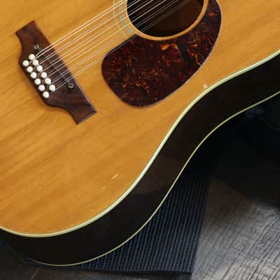 1968 Gibson 12-String B-45 Acoustic Guitar Natural + GB image 6