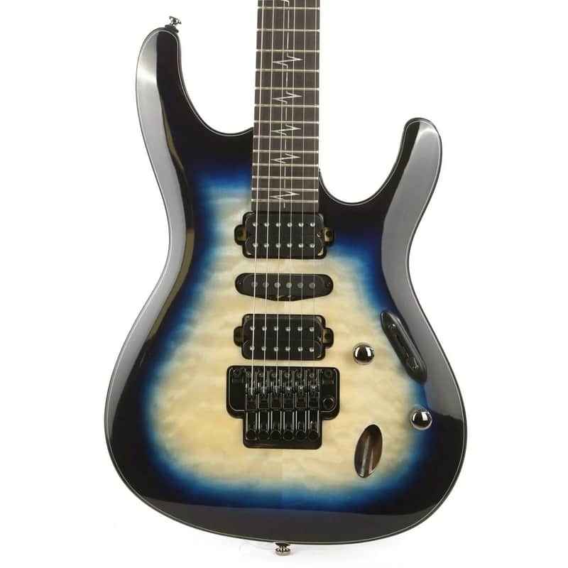 Ibanez JIVAJR-DSE Nita Strauss Signature 6-String Solid Body Electric Guitar with Ebony Fretboard, Right-Handed, Deep Sea Blonde image 1
