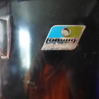 Ludwig 1970's 18inch Floor Tom Early70's - Black image 2