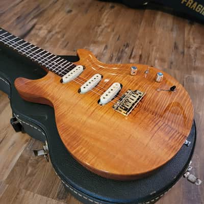 Hamer USA Mirage Electric Guitar 1995 Flamed Koa W/OHSC Kinman Pickups image 4