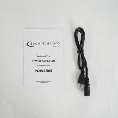 Technical Pro POWER65 6500W 2 Channel 2U Power Amplifier Amp + XLR Cable image 5