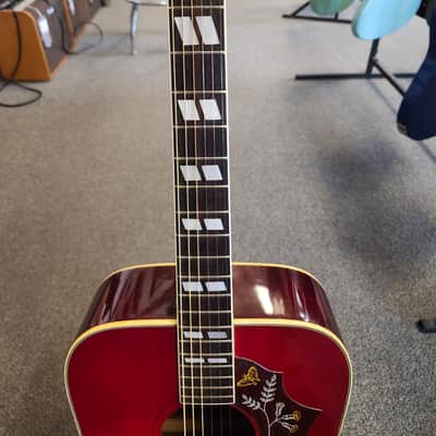 Vintage Aria 9460 Hummingbird Acoustic Guitar with Hard Case image 5