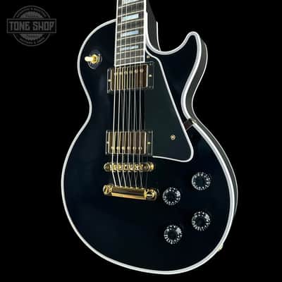 Gibson Custom Les Paul Custom Long Scale Ebony w/case CS601316 image 3