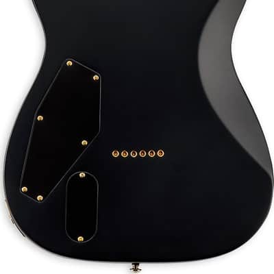 ESP LTD AA-1 Alan Ashby Signature Electric Guitar, Ebony Fingerboard, Black Satin image 8