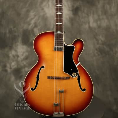 1965 Epiphone A412 Triumph Sunburst with wide nut width image 2
