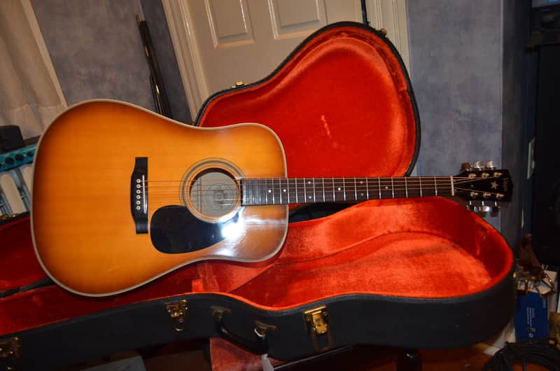 vega/martin v646 acoustic guitar 70's honey finish image 1