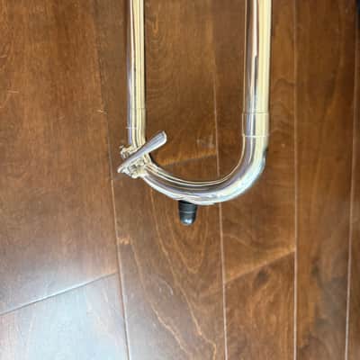 Silver Trigger trombone, open wrap, with case and mouthpiece image 6