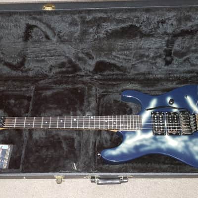 Legendary Very Rare kramer nightswan lightning 1989 dark blue with lightning storm paint job image 1