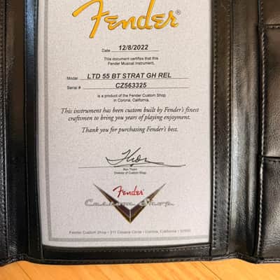 Fender Custom Shop '55 Reissue Stratocaster Relic (BKP Tryptich) image 11