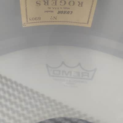 Rogers Luxor 5x14" 6-Lug Wood Snare Drum Black Diamond Pearl - Cleveland Era image 4