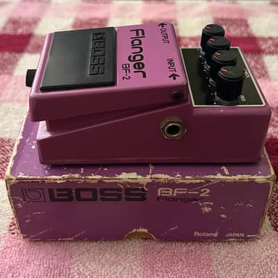 1981 BOSS BF-2 Flanger Made in Japan with Original Box - Black Label Vintage MIJ image 8