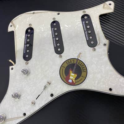 Prewired Strat Pickguard Loaded W/ Seymour Duncan SSL-1 Vintage Staggered Black | S-S-S Set | DHL Express Service included | image 1