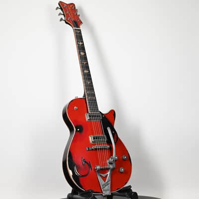 Gretsch Custom Shop USA Masterbuilt Chad Henrichsen 1955 Penguin Heavy Relic- Firebird Red over Black 2025 (UC25113955) image 12
