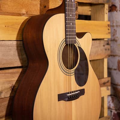 Jasmine S-34C Grand Orchestra Cutaway Acoustic Guitar, Natural image 5
