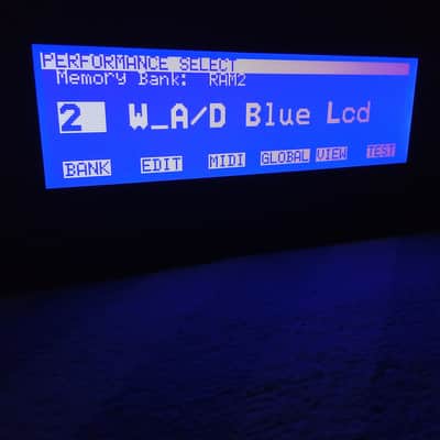 New blue display for Korg Wavestation A/D image 2