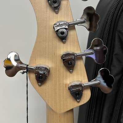 Sadowsky MetroLine 21-Fret Vintage Fretless J/J 5-String Bass Swamp Ash Body - Almond Sunburst Transparent Satin image 5