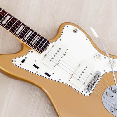 1967 Fender Jazzmaster Vintage Offset Guitar Firemist Gold w/ Case image 7