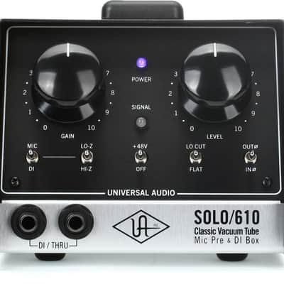 Universal Audio SOLO/610 Tube Desktop Microphone Preamp (Solo610d1) image 1