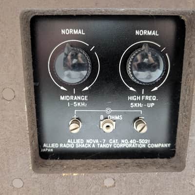 Allied Nova 7 Floor Speakers Vintage HiFi Stereo Tower Home Audio Pair image 4