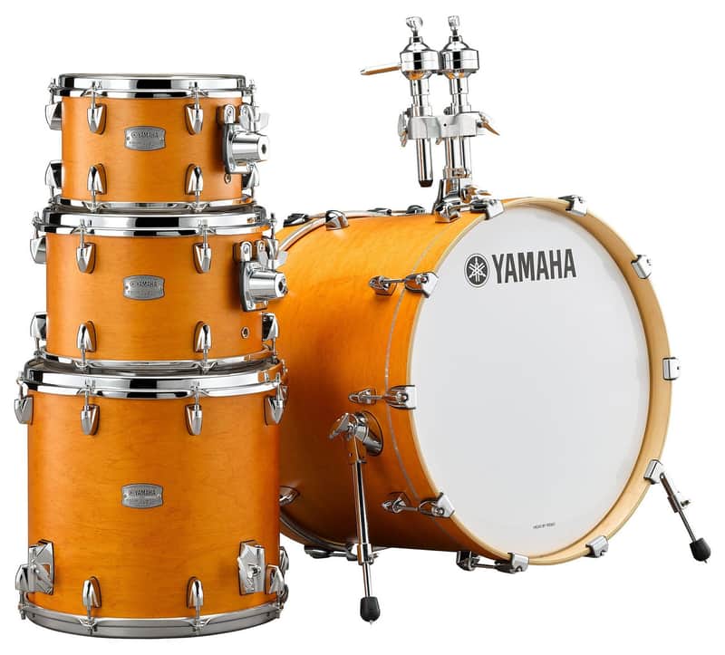 Yamaha Tour Custom TMP2F4 4 Pc Drum Kit Caramel Satin w/ 22" Bass Drum image 1