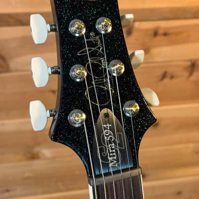 PRS S2 Mira 594 Electric Guitar - Black Rainbow Holoflake image 12