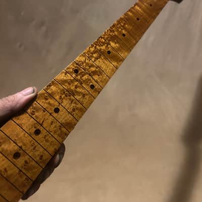 EXTREMELY RARE QUARTERSAWN ROASTED BIRDSEYE STRAT GUITAR NECK FITS FENDER & WARMOTH image 7
