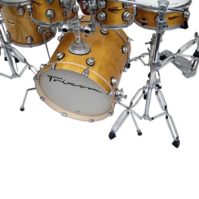 Trixon Volta 5 Piece Drumit Natural Gloss Lacquer image 3