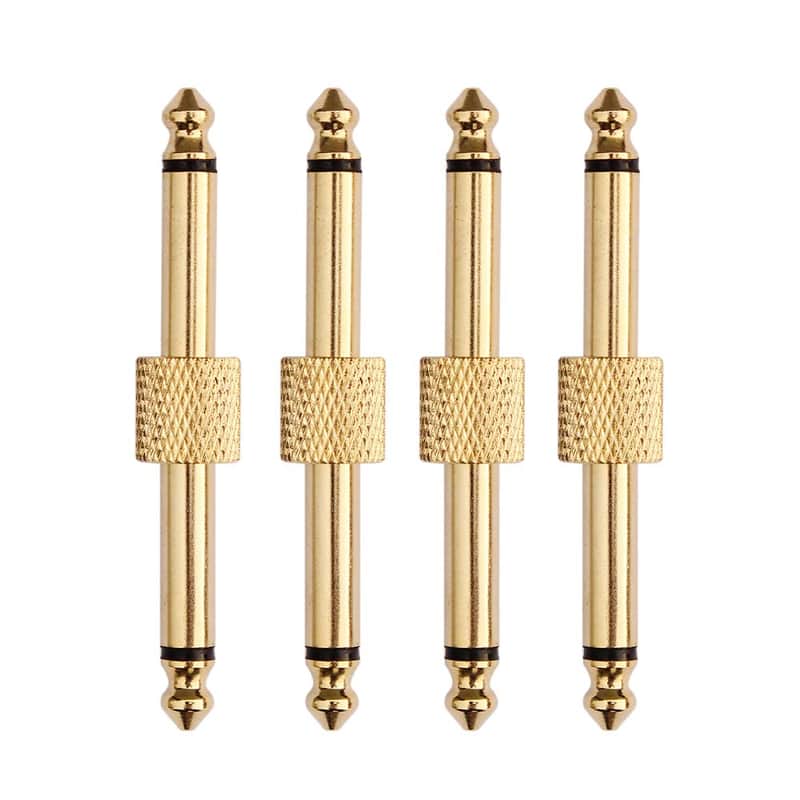 Pedal Coupler Straight  Type 4 Pack 1/4 inch Guitar Effect Connector Free Fast Shipping,price include the import duty for US buyer image 1