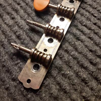 Harmony Silvertone *Unbranded Mandolin A-Style Tuning Machine Strip (Treble Side only, 1/4 buttons) image 10