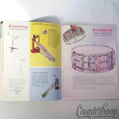 *Ludwig Total Percussion '73 Drum Catalog Psychedelic Red Vintage USA 106 pages* image 3