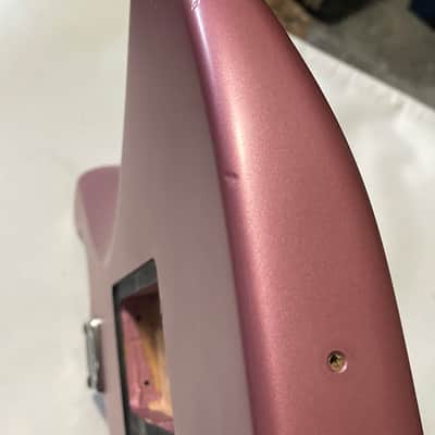 2018 Charvel Mexico Pro Mod 2H Satin Pink Guitar Body Floyd Ready image 9