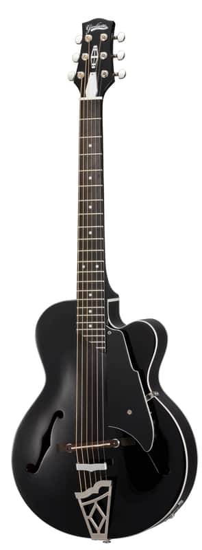 Vox VGA-3PS Giulietta Acoustic Archtop with Built-In Electronics 2010s - Trans Black - Certified B-Stock image 1