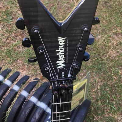 Washburn Dime ST Pro Stealth Dimebag Darrell Electric Guitar w/ bag Trans Black image 2
