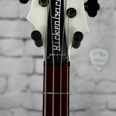 1995 Rickenbacker 4003 4-String - White with Black Hardware/Black Trim image 6
