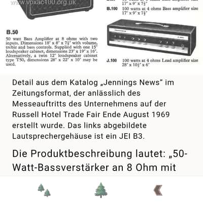 Jennings Bassanlage B50 B3 1968-1973 Bild 24