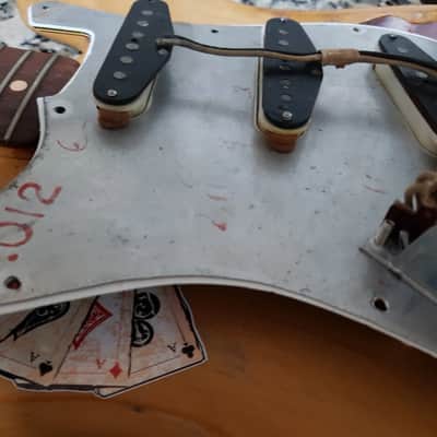 Fender Stratocaster 1962 Natural Slab board/veneer Transition month image 11