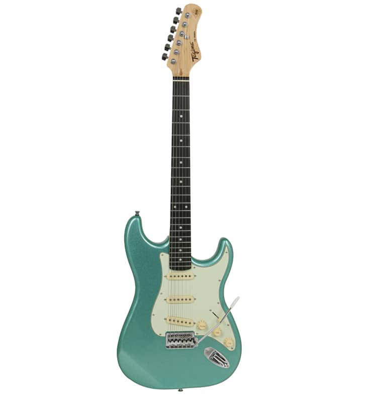 Tagima TG 500-MSG Metallic Surf Green S Style Electric Guitar image 1