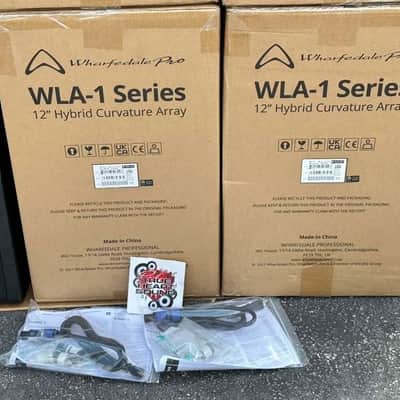 (4) Wharfedale Pro WLA-112-BL Active 12" Line Array #6192 (THS) image 3