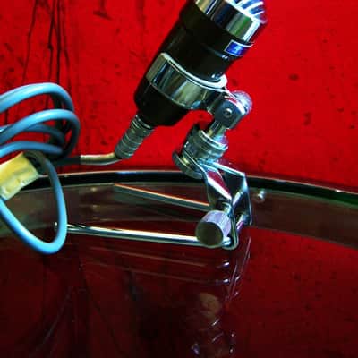 Vintage 1960's Lafayette 99-4524 dynamic harp microphone High Z harp mic w accessories Calrad Aiwa Olson Shield # 1 image 3